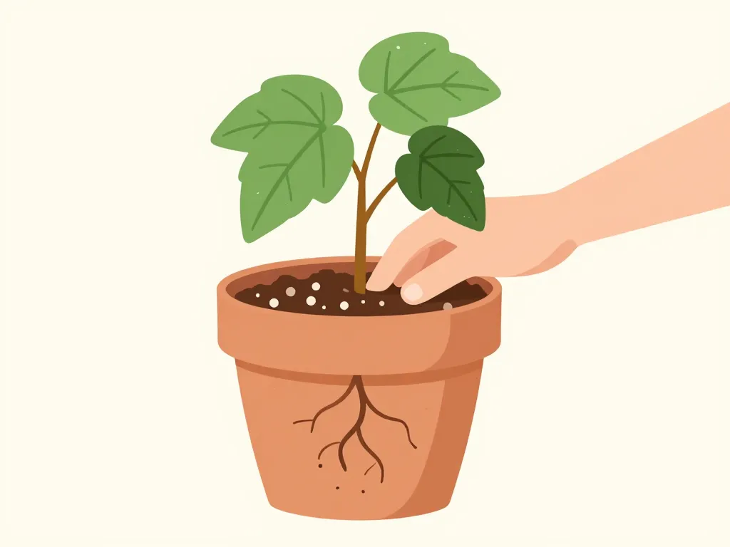 rempotage bégonia nénuphar substrat drainant