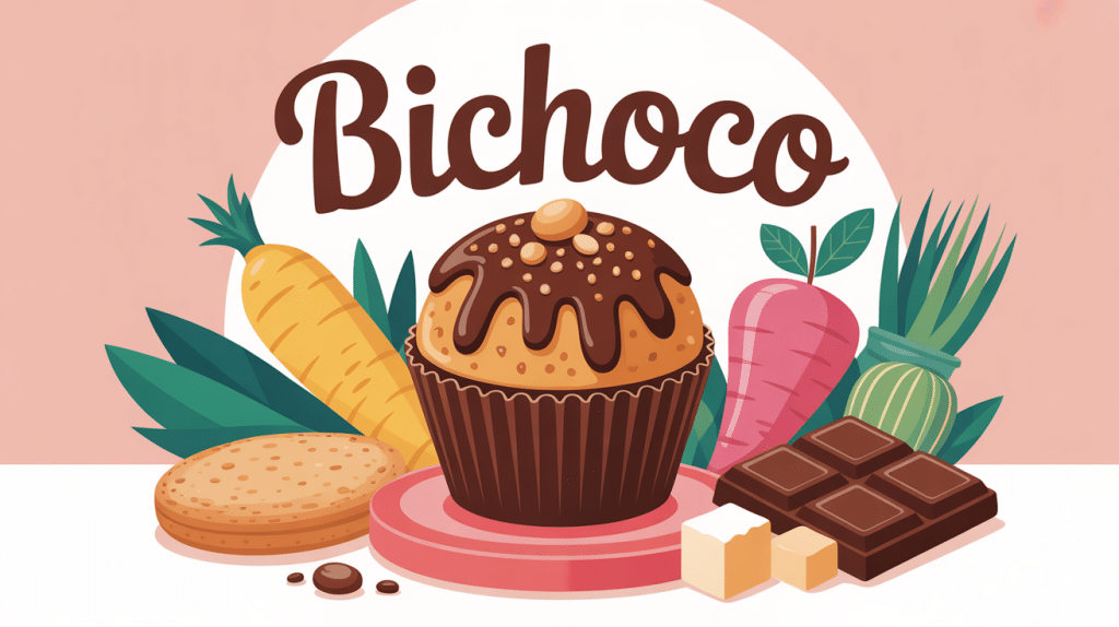 illustration bichoco biscuit gourmand ingrédients goûter