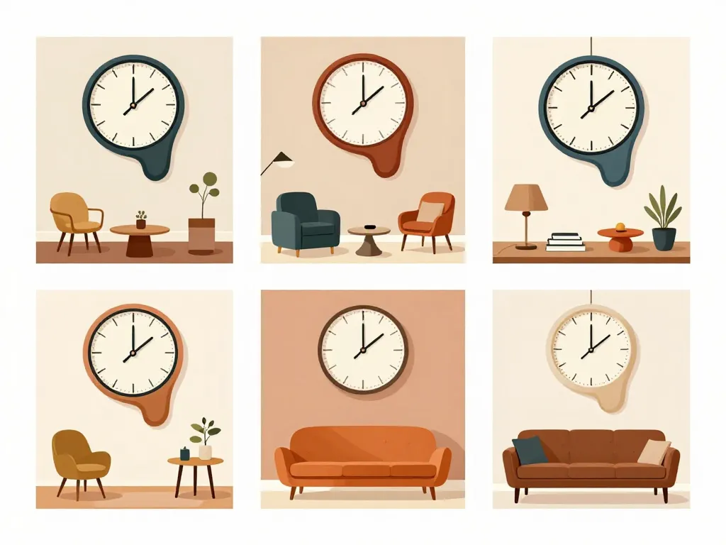 intégrer tableau horloge dali décoration intérieur