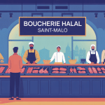 illustration comptoir boucherie halal saint malo
