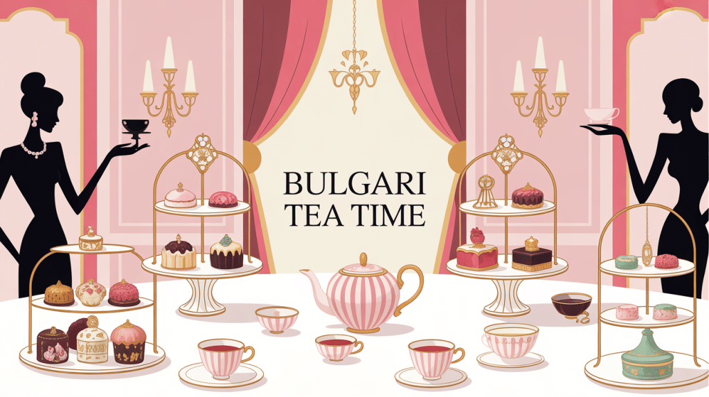 bulgari tea time table luxe pâtisseries palace