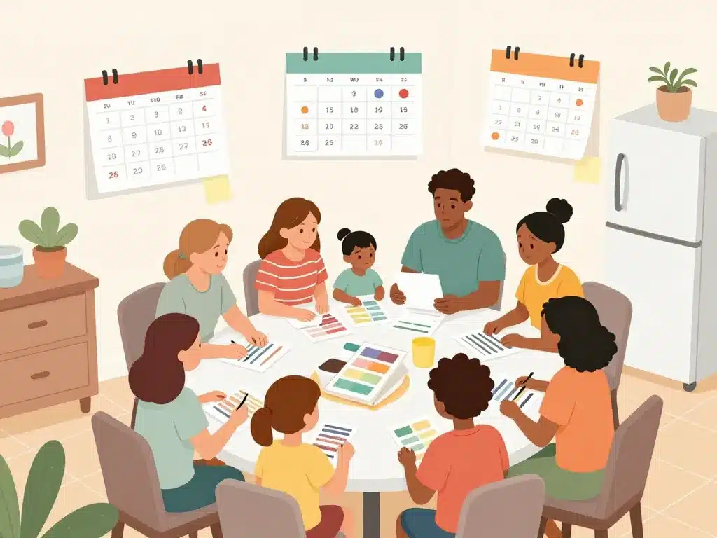 calendrier familial à imprimer comparaison formats en famille