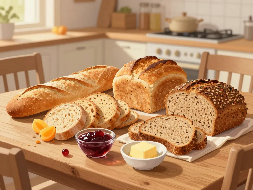 pain pour petit déjeuner différents types nutrition