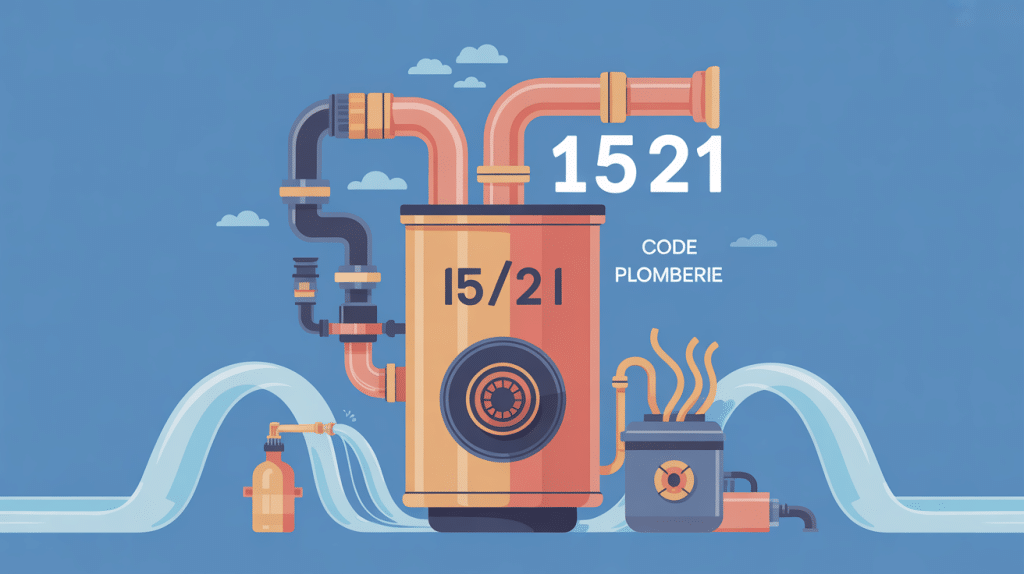 Schéma chaudière avec code 15/21 plomberie