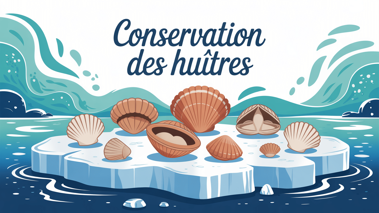 Combien de temps peut-on conserver des huîtres visuel conservation fraîcheur sur glace