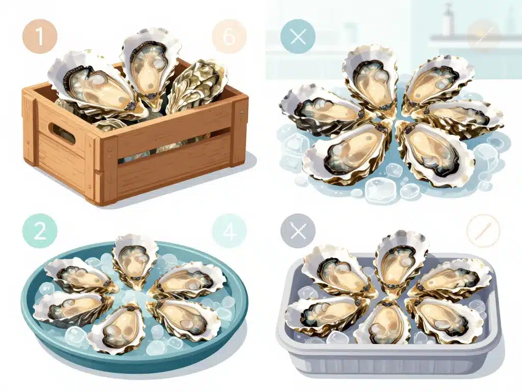 Combien de temps peut-on conserver des huîtres fermées ouvertes cuites plateau