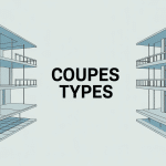 illustration coupe types bâtiment coupe longitudinale transversale