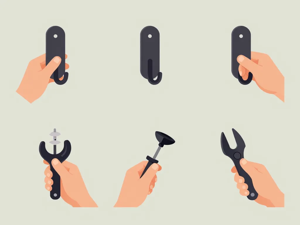 installation sécurisée crochet mural étapes clés