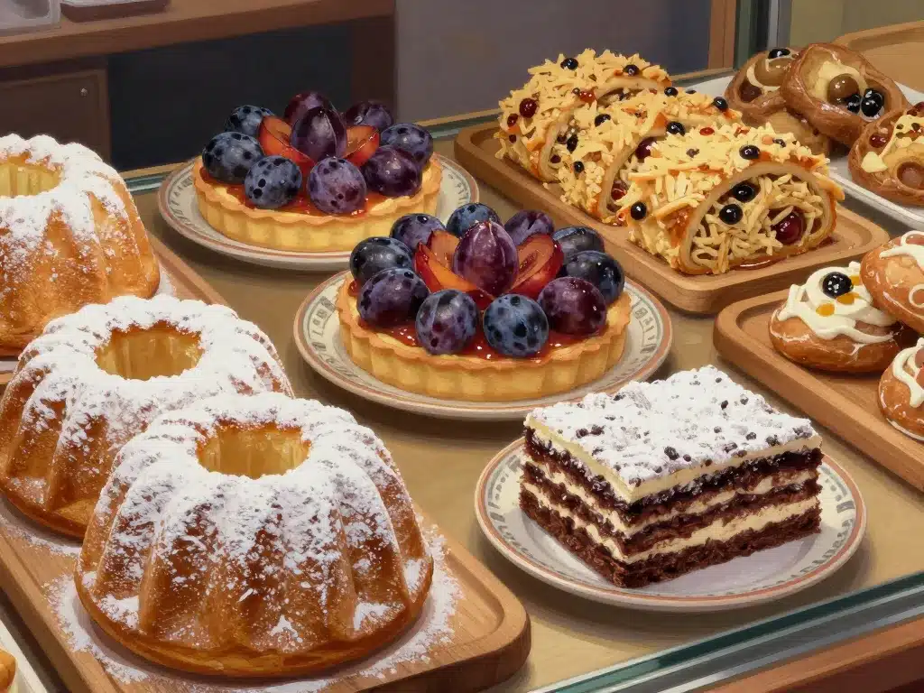 Plateau gourmand de desserts Strasbourg, kougelhopf, tartes, bredeles