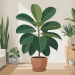 ficus cyathistipula plante d'intérieur robuste dans salon moderne