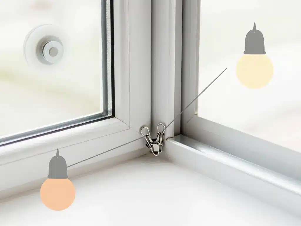 fixer guirlande extérieur sans percer sur fenêtres crépi pvc