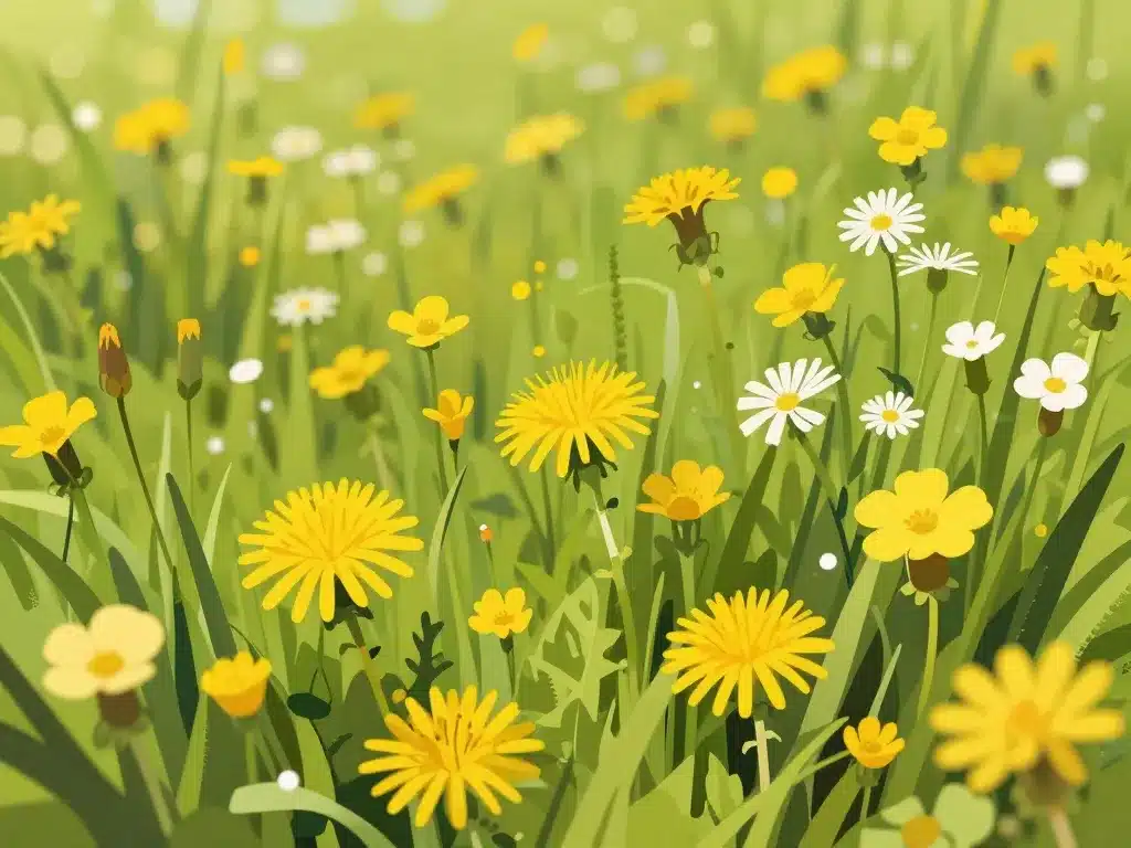 prairie fleur jaune sauvage identification visuelle