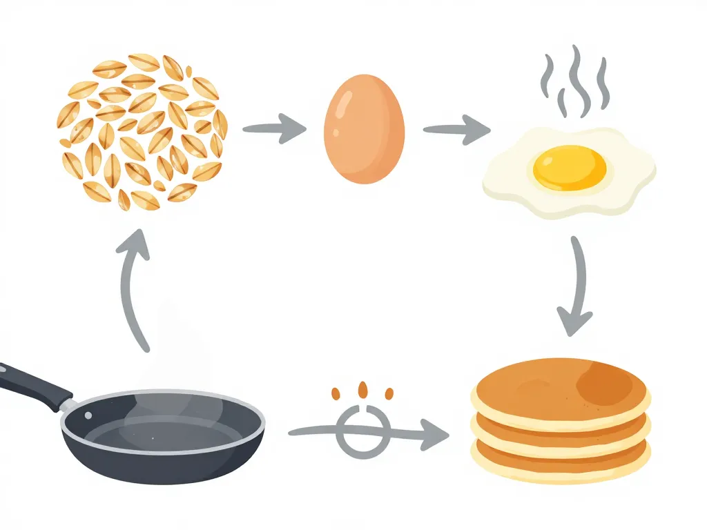 schema preparation galettes de flocons d avoine