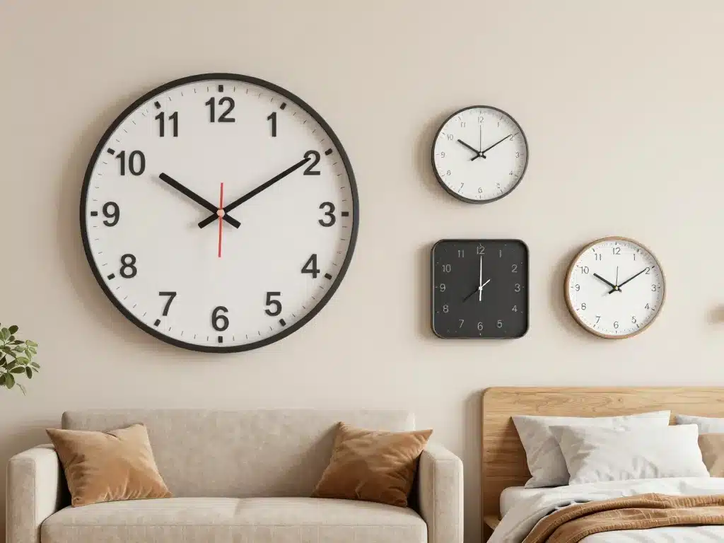 comparatif usages horloges murales digitales design