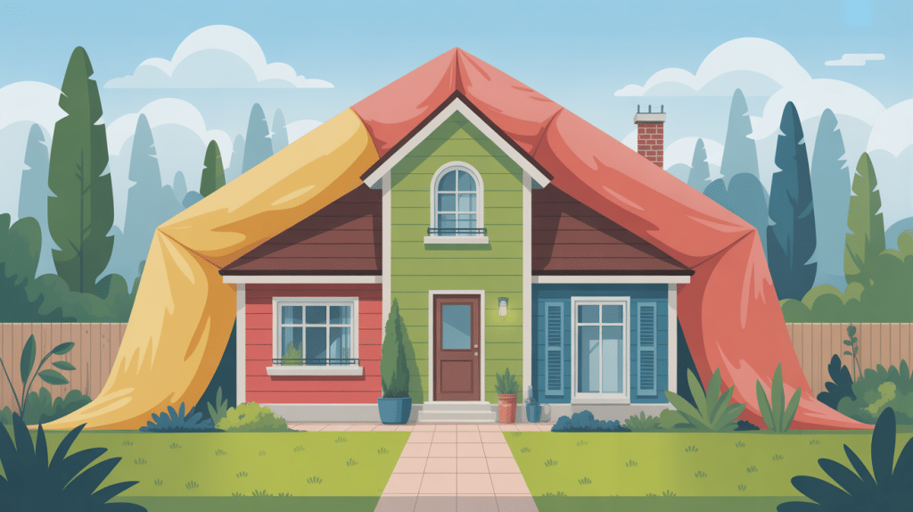 illustration isolation toiture par exterieur maison mantreau protecteur