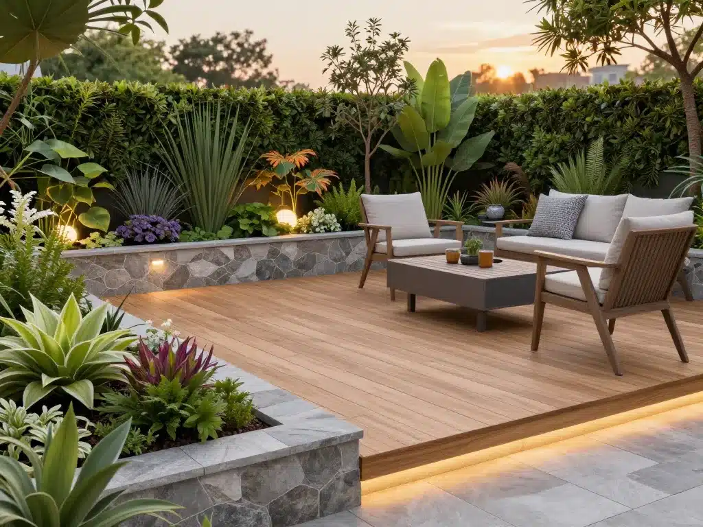 amenagement jardin plus materiaux equipements