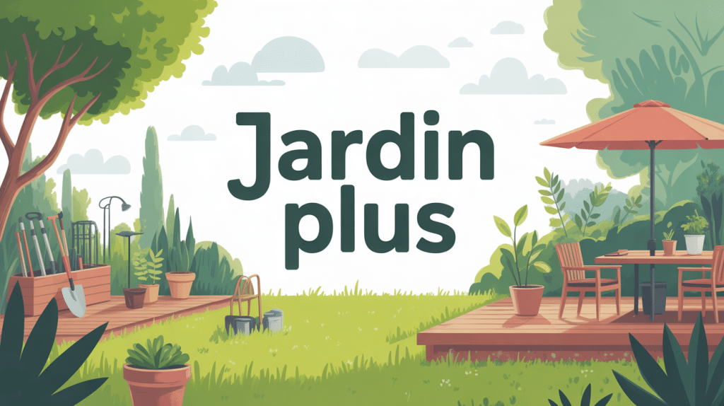 illustration jardin plus univers services