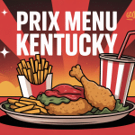 kentucky menu prix illustration plateau fast-food moderne