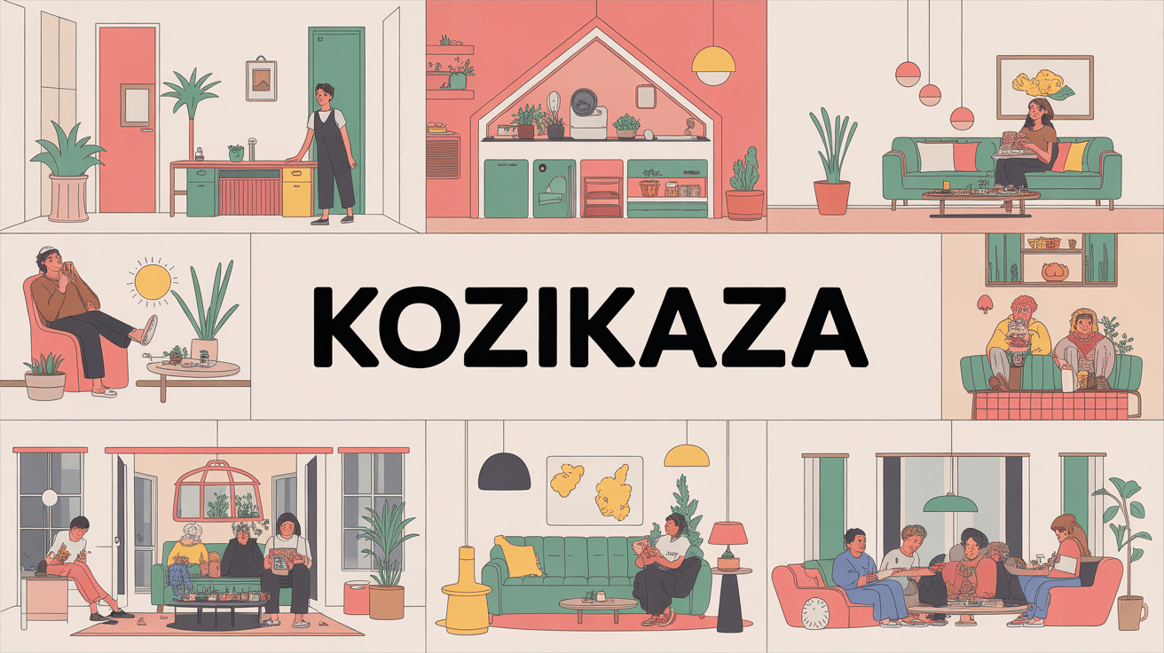 Illustration Kozikaza maison 3D échange déco