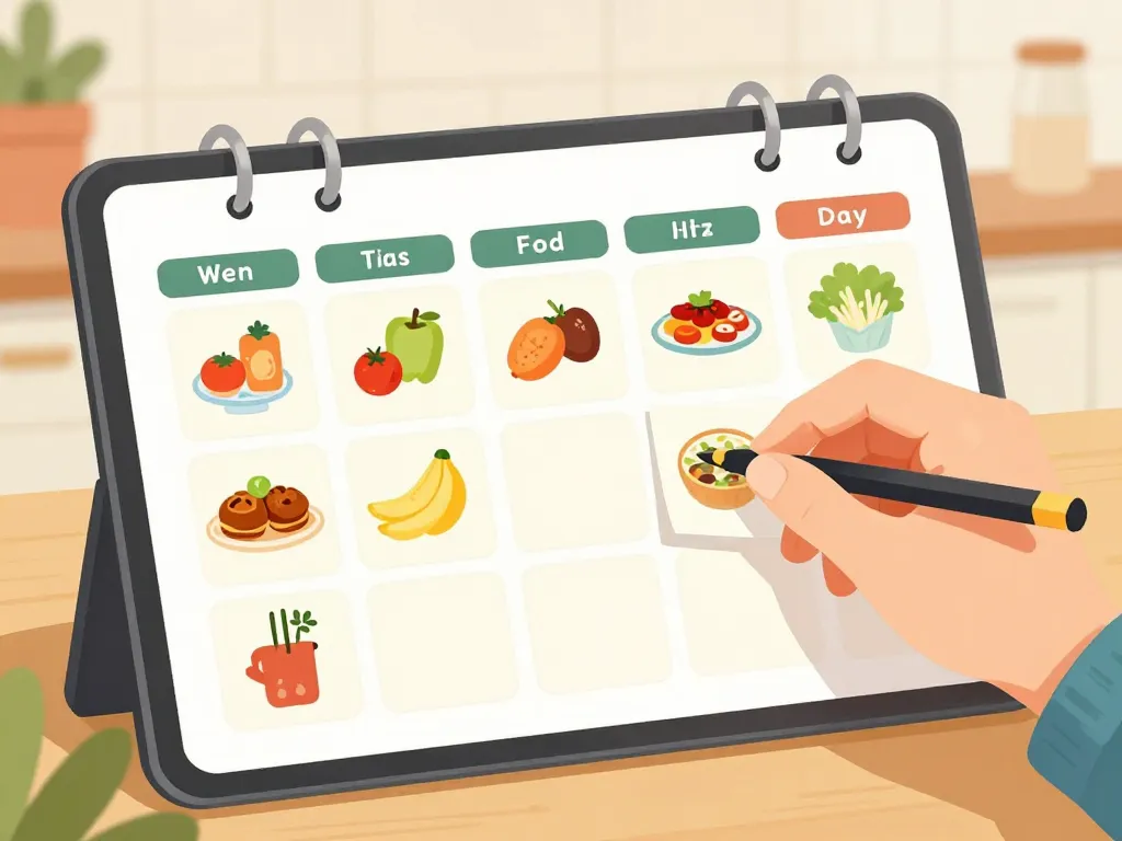 menu équilibré semaine pour famille pdf planning repas hebdomadaire