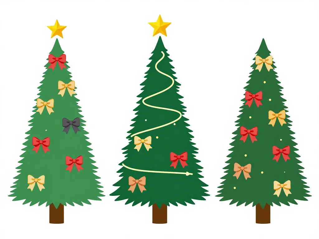 schema placement noeud sapin de noel