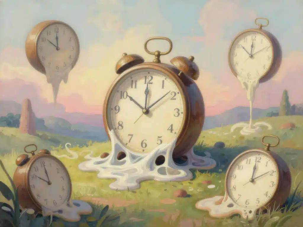 symbolique tableau horloge dali horloges molles origine