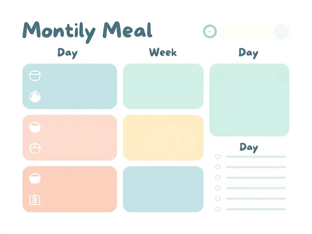 planning repas mois à imprimer schéma organisation