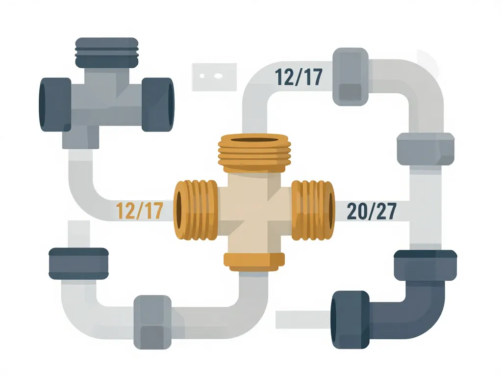 schéma plomberie 15/21 différences raccords