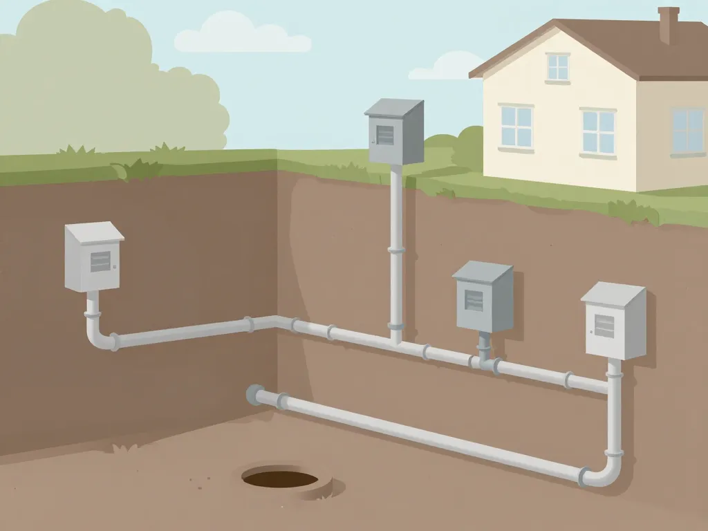 plomberie regard schéma souterrain inspection
