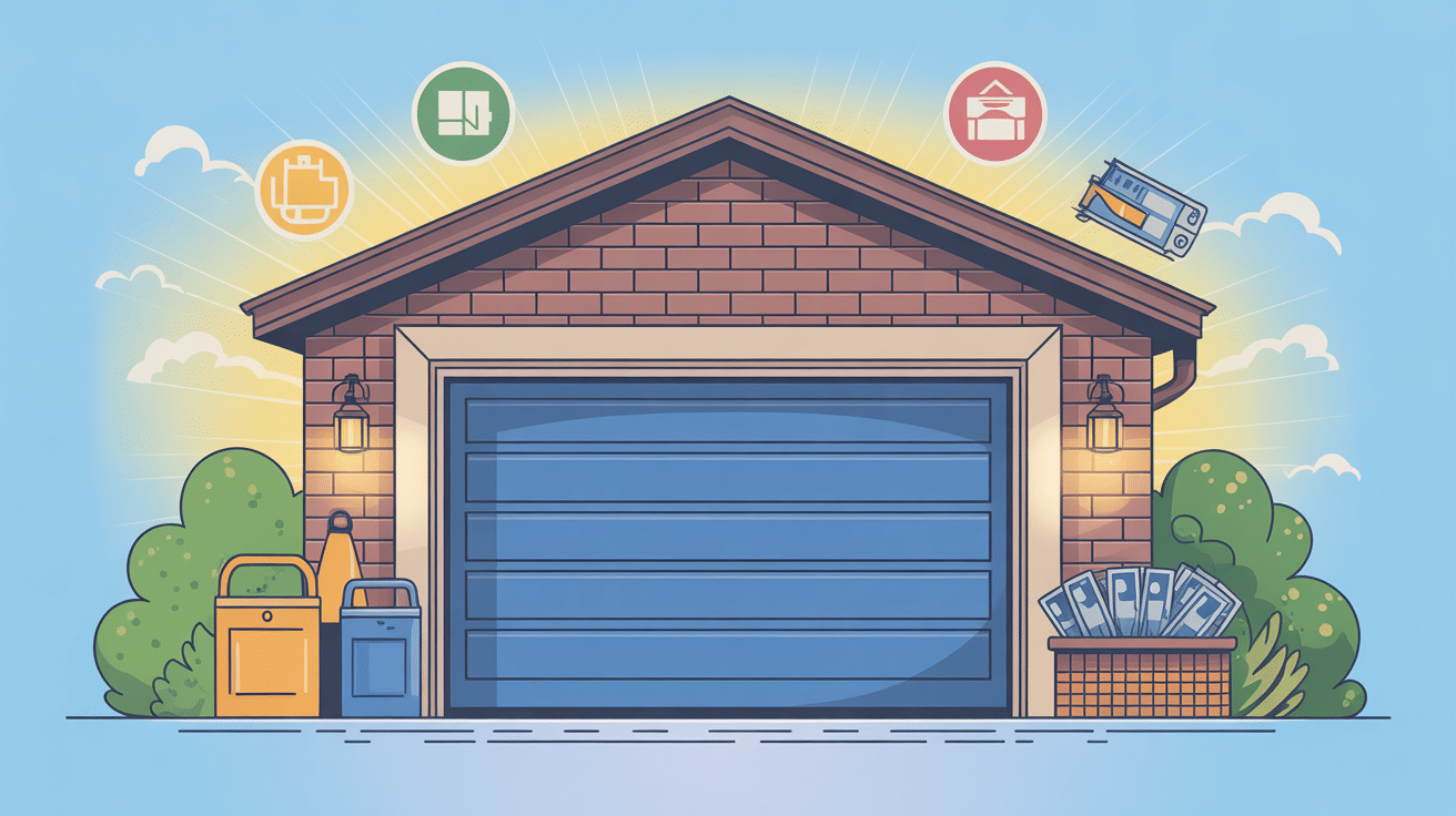 prix de porte de garage sectionnelle visuel global moderne