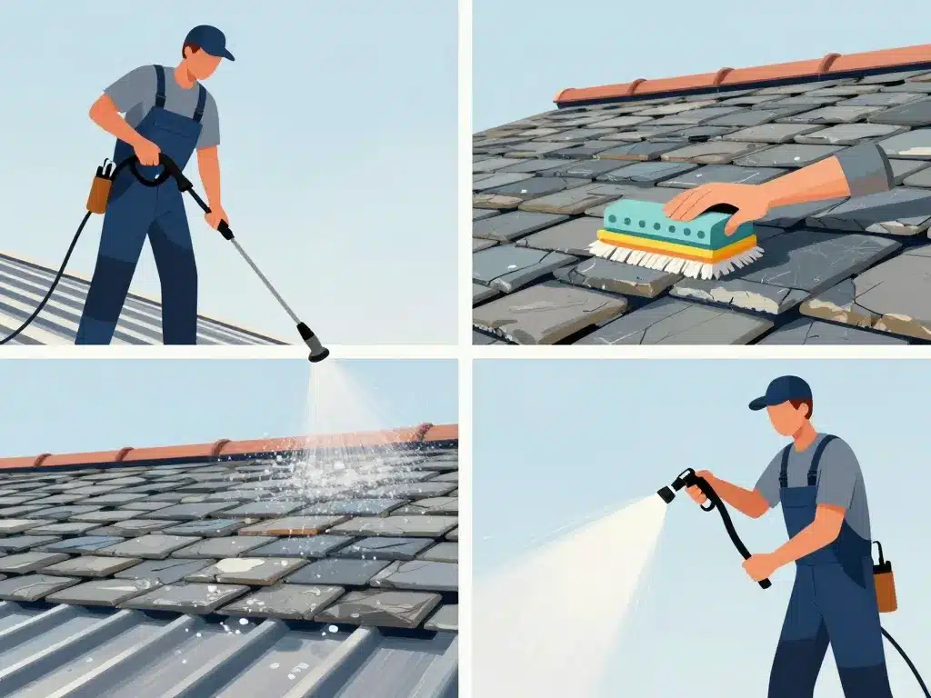 prix pour nettoyer un toit méthodes nettoyage toiture