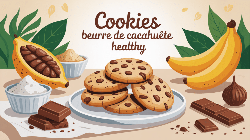 recette cookies beurre de cacahuète healthy biscuits et ingrédients naturels