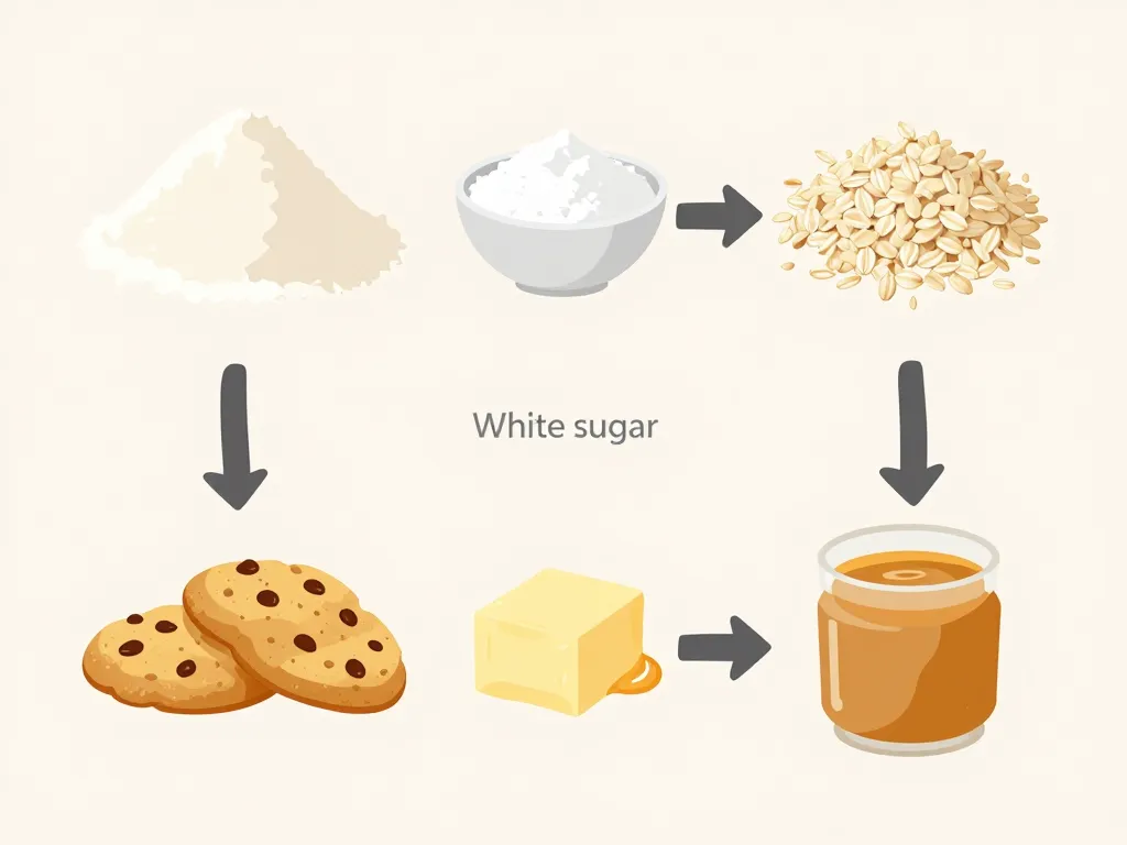 recette cookies beurre de cacahuète healthy schéma substitutions ingrédients