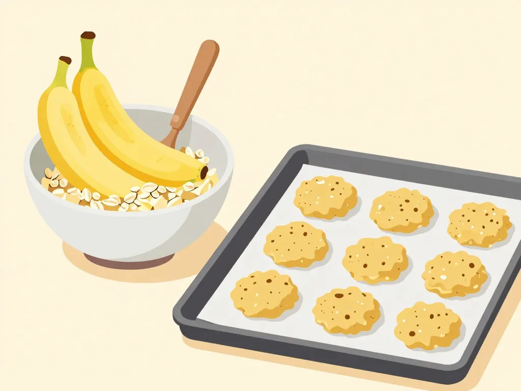 recette cookies flocon d'avoine banane préparation ingrédients