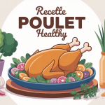 Recette poulet healthy assiette avec légumes et céréales