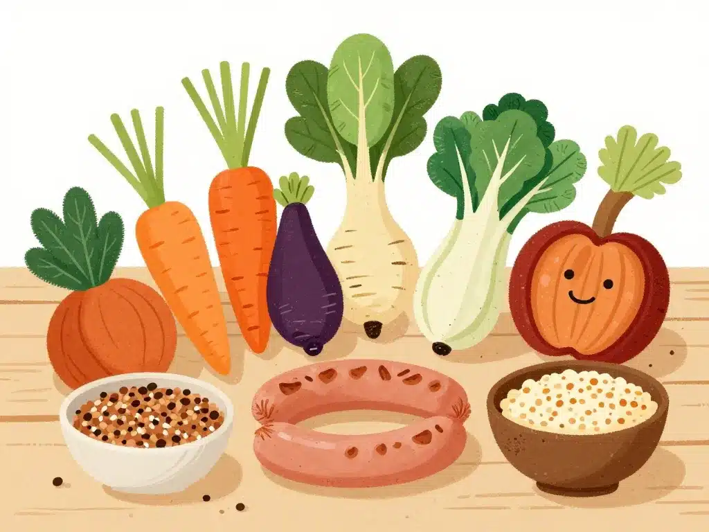 Avec quoi accompagner des saucisses légumes équilibrés sains