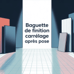 Illustration baguette finition carrelage après pose