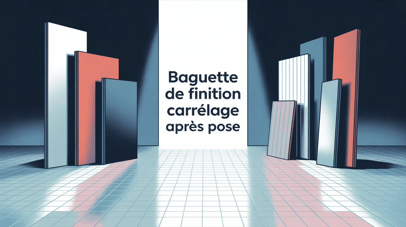 Illustration baguette finition carrelage après pose
