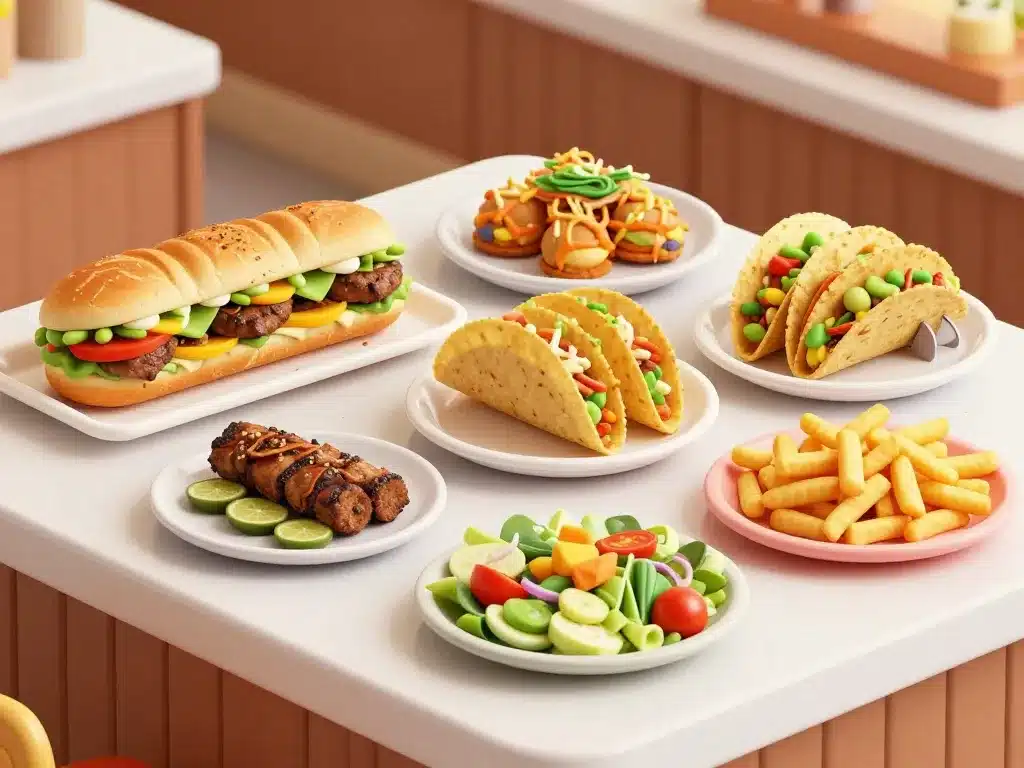 assortiment plats carte aux délices de l’orient kebab