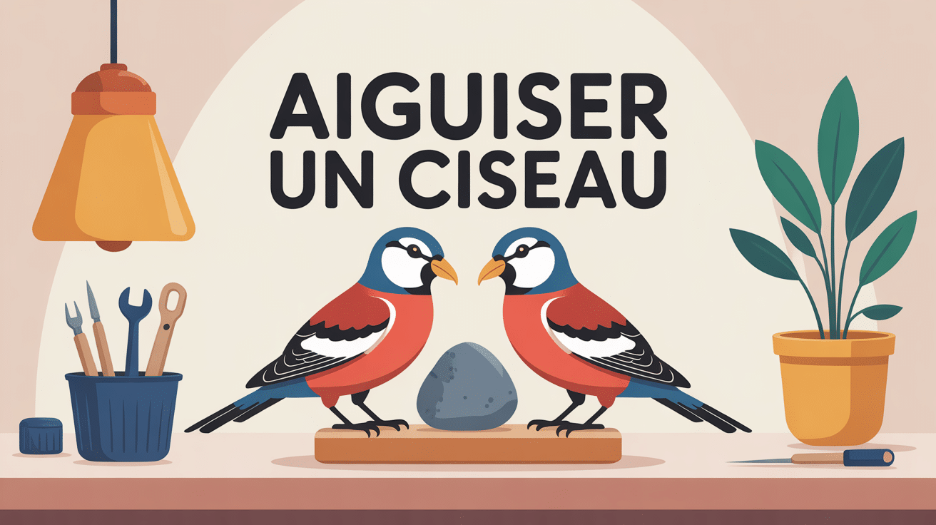 comment aiguiser un ciseau illustration moderne outils maison