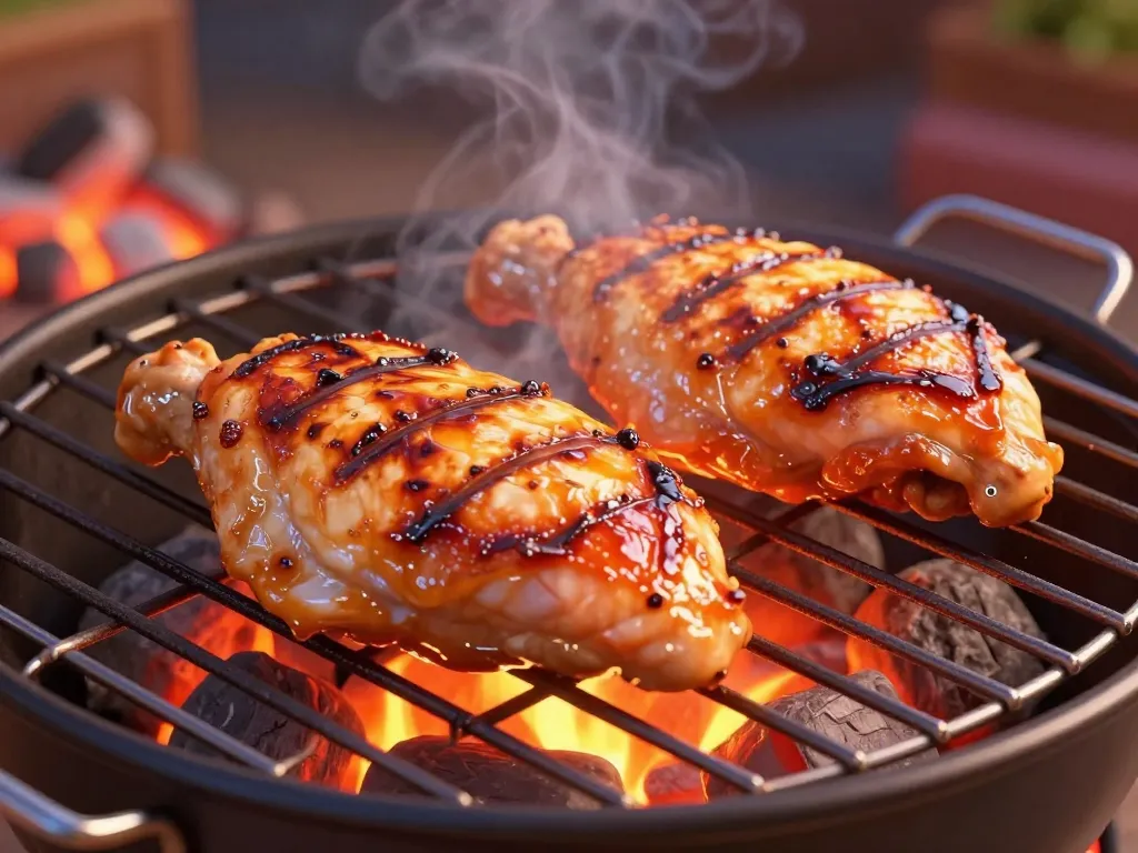 filet de poulet au barbecue cuisson juteuse et grillée