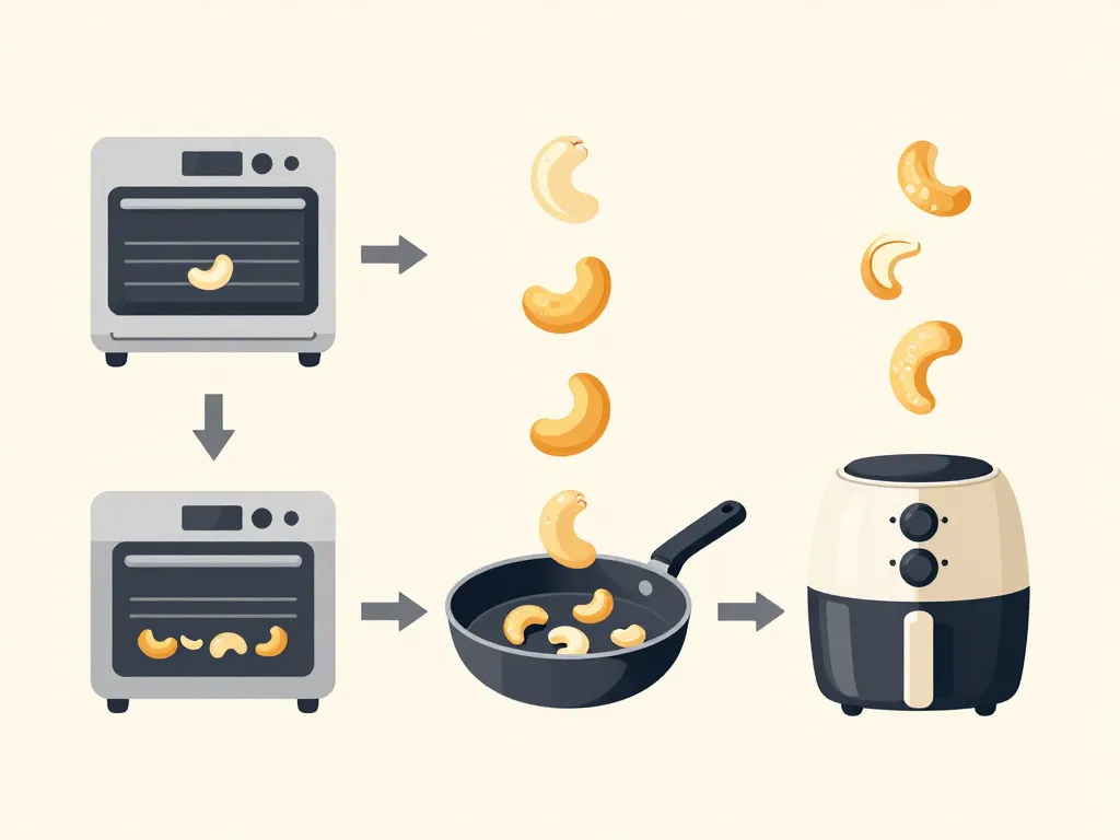 griller des noix de cajou au four poêle airfryer