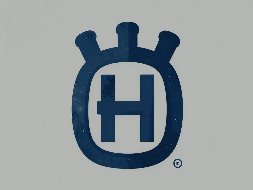 husqvarna logo vu comme extrémité de canon stylisé, histoire suédoise