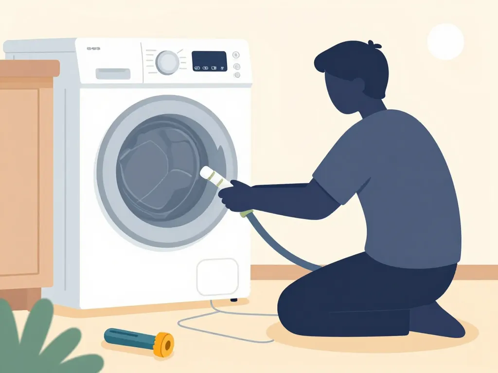 Pose étape par étape rallonge tuyau machine à laver