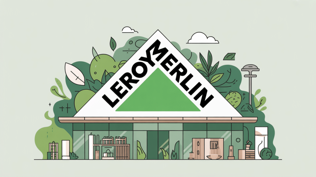 illustration vectorielle leroy merlin logo moderne