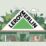 illustration vectorielle leroy merlin logo moderne