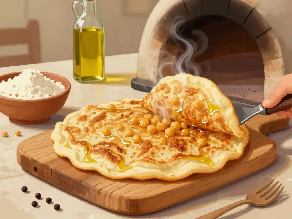 meilleure socca nice fine dorée four bois