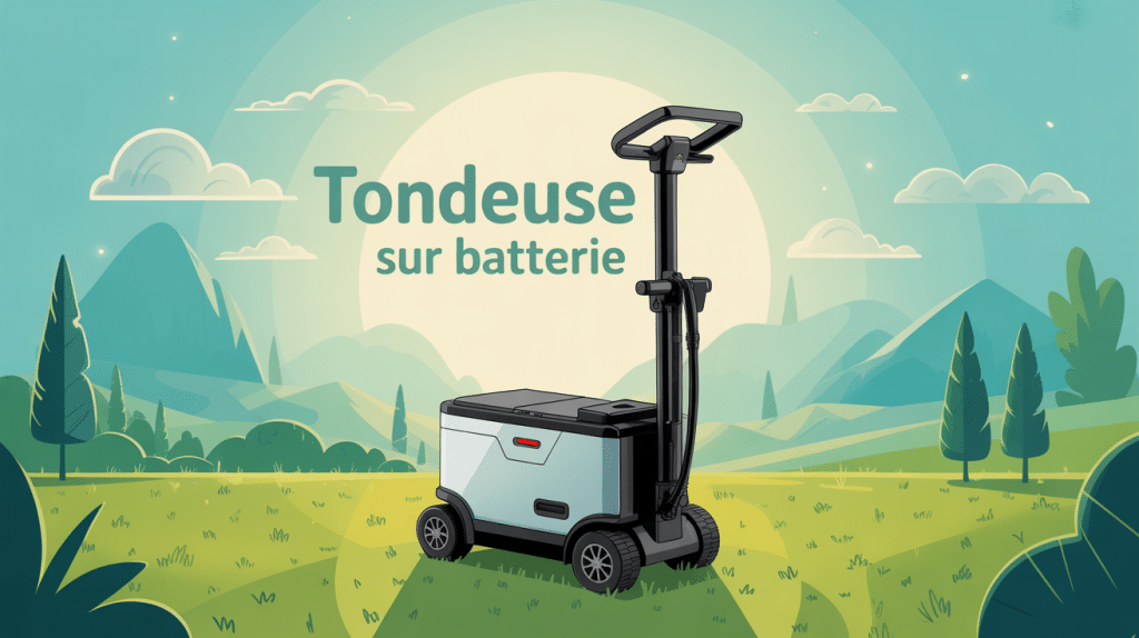 Meilleure tondeuse sur batterie sur pelouse verte