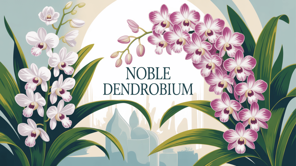 Noble dendrobium orchidée floraison élégante déco