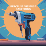 illustration perceuse visseuse racetools centrale moderne